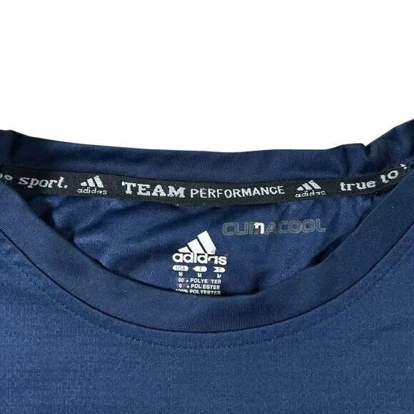 Notre Dame Fighting Irish Football Mens Medium Adidas Team Shirt Climacool Y2K - Picture 3 of 9